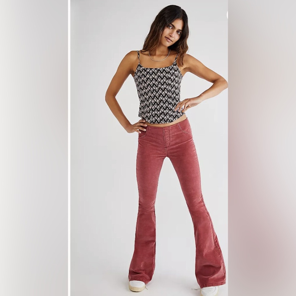We The Free Pull On Corduroy Flare Pants
